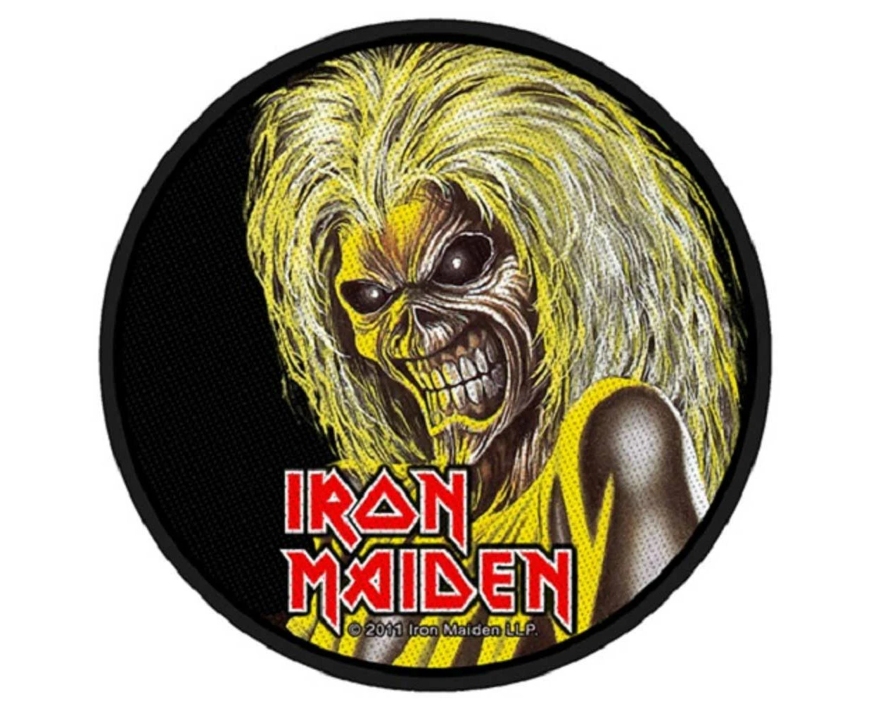 Iron Maiden Patch Killers Eddie Face Band Logo Official  Circular (9.5Cm)