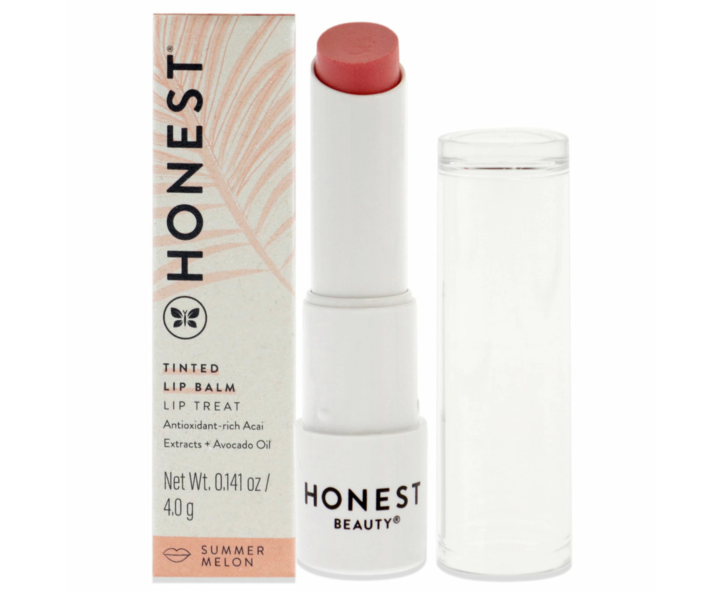 Tinted Lip Balm - Summer Melon by Honest for Women - 0.141 oz Lip Balm