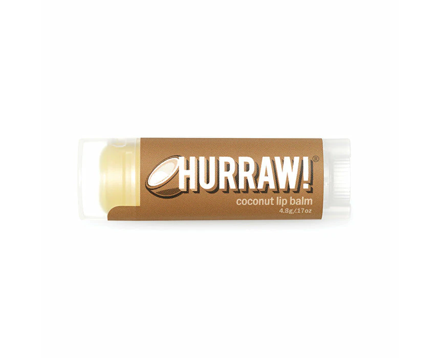 Hurraw! Organic Lip Balm Coconut 4.8g