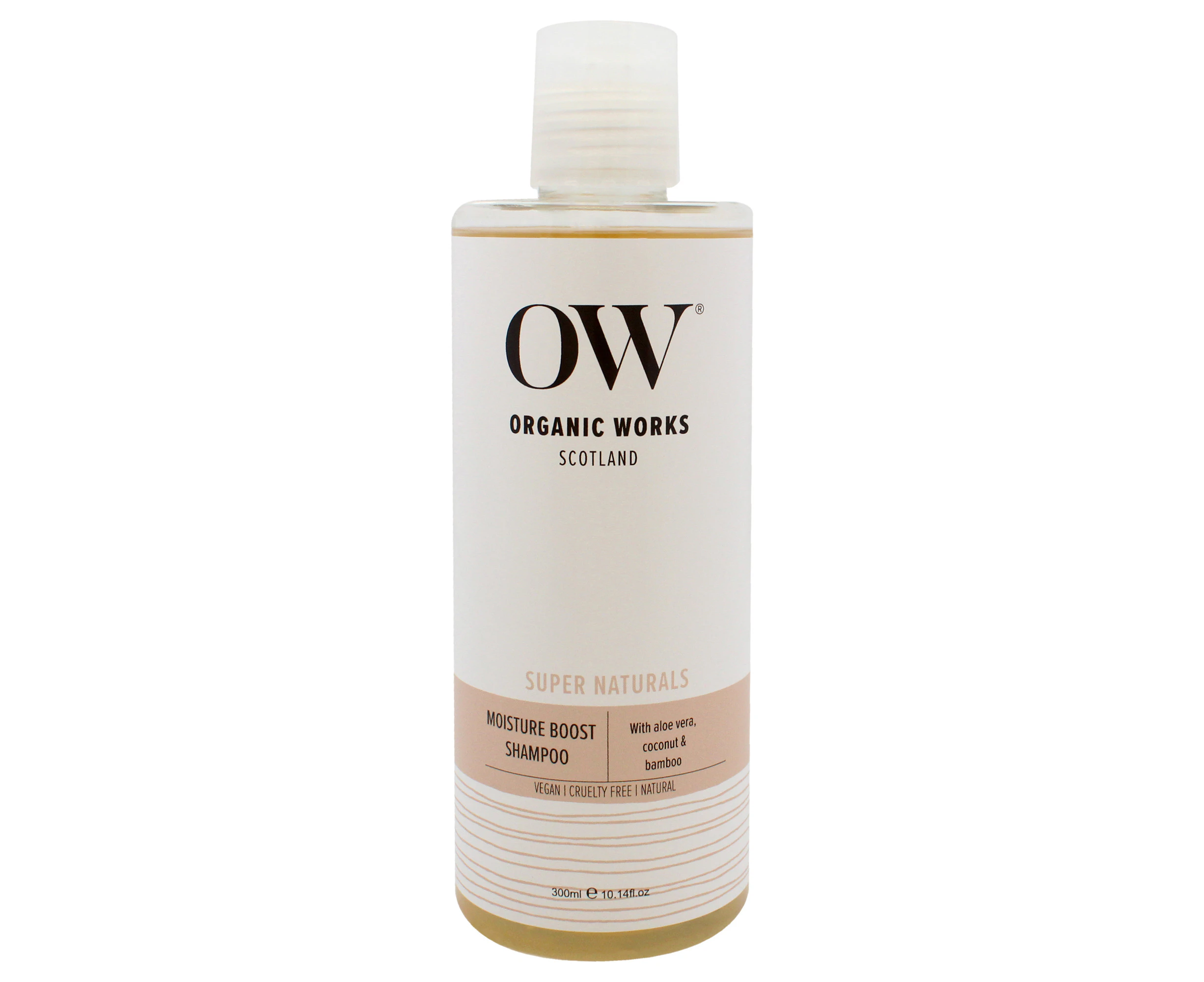 Organic Works Super Naturals Moisture Boost Shampoo For Unisex 10.14 oz Shampoo