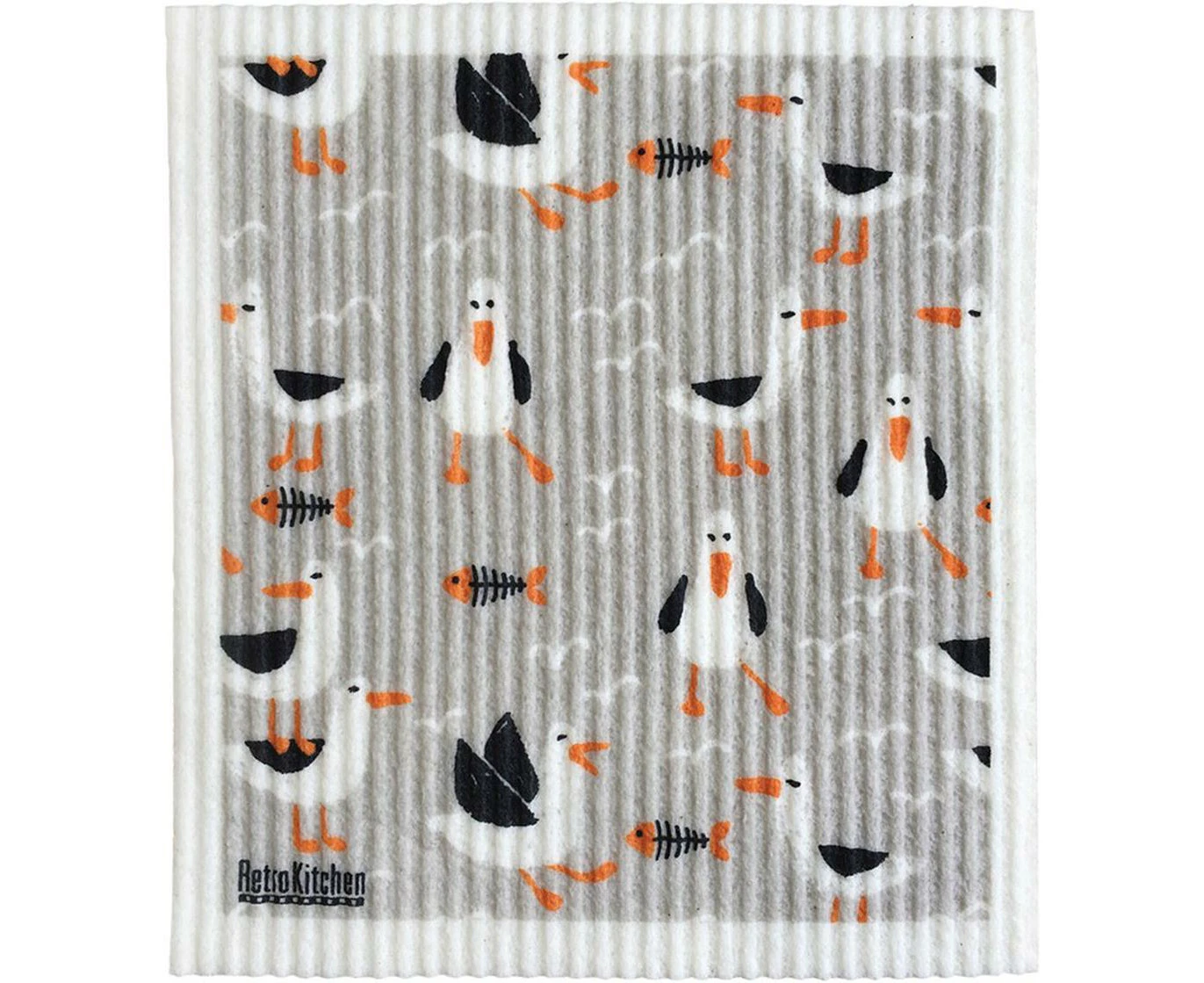 100% Biodegradable Dishcloth (Seagulls)