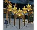 Set of 5 Christmas Decorations, Solar Christmas Stake Lights,  Solar Christmas Landscape Lights