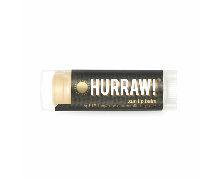 Hurraw! Lip Balm Sun (SPF15 Tangerine Chamomile) 4.3g