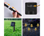 Set of 5 Christmas Decorations, Solar Christmas Stake Lights,  Solar Christmas Landscape Lights