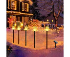 Set of 5 Christmas Decorations, Solar Christmas Stake Lights,  Solar Christmas Landscape Lights