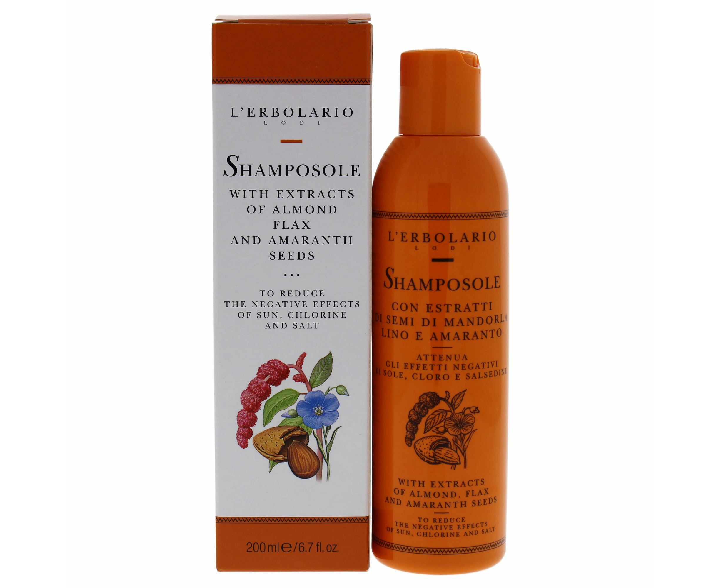 Shamposole by LErbolario for Unisex - 6.7 oz Shampoo