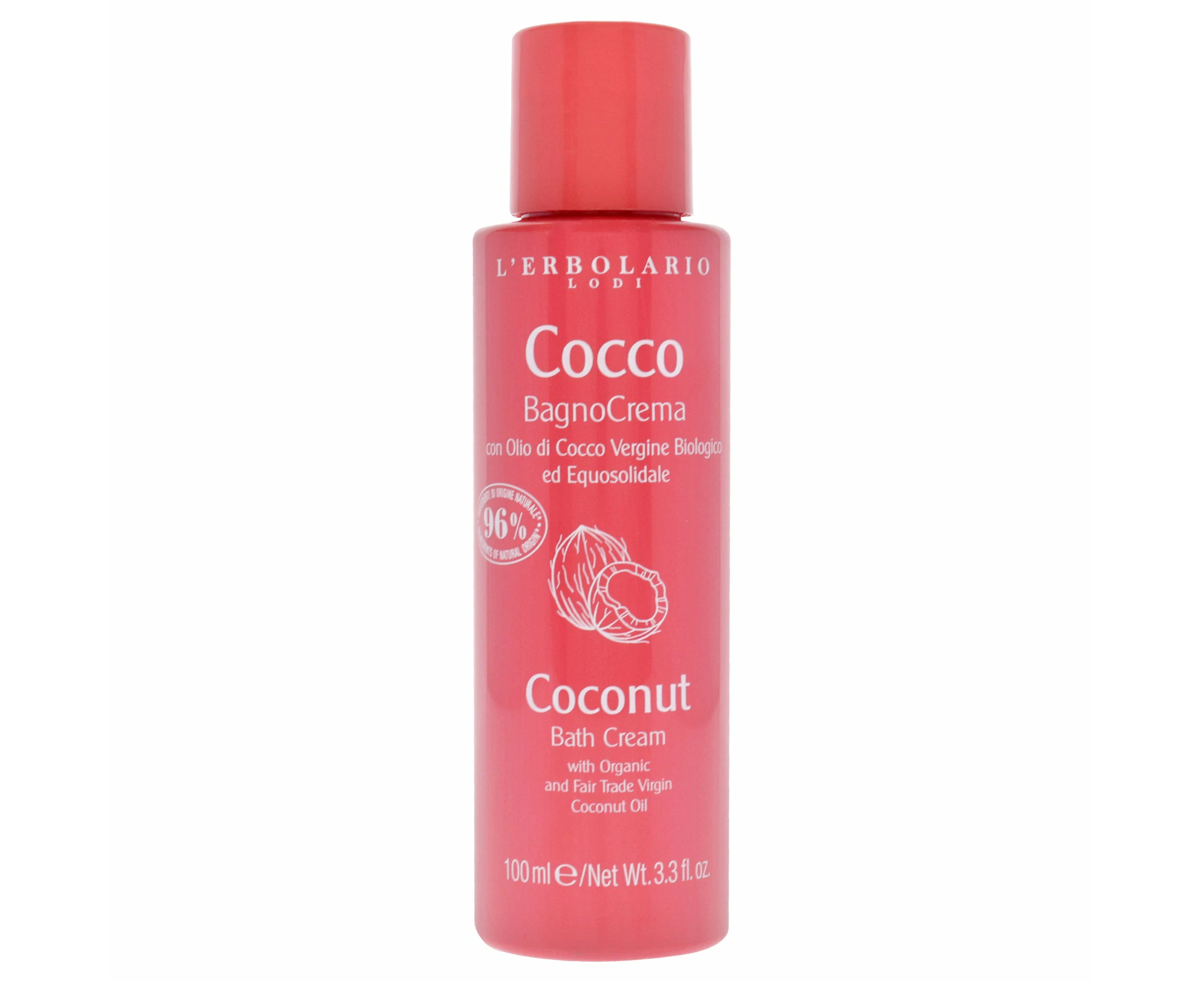 Bath Cream - Coconut by LErbolario for Unisex - 3.3 oz Foam