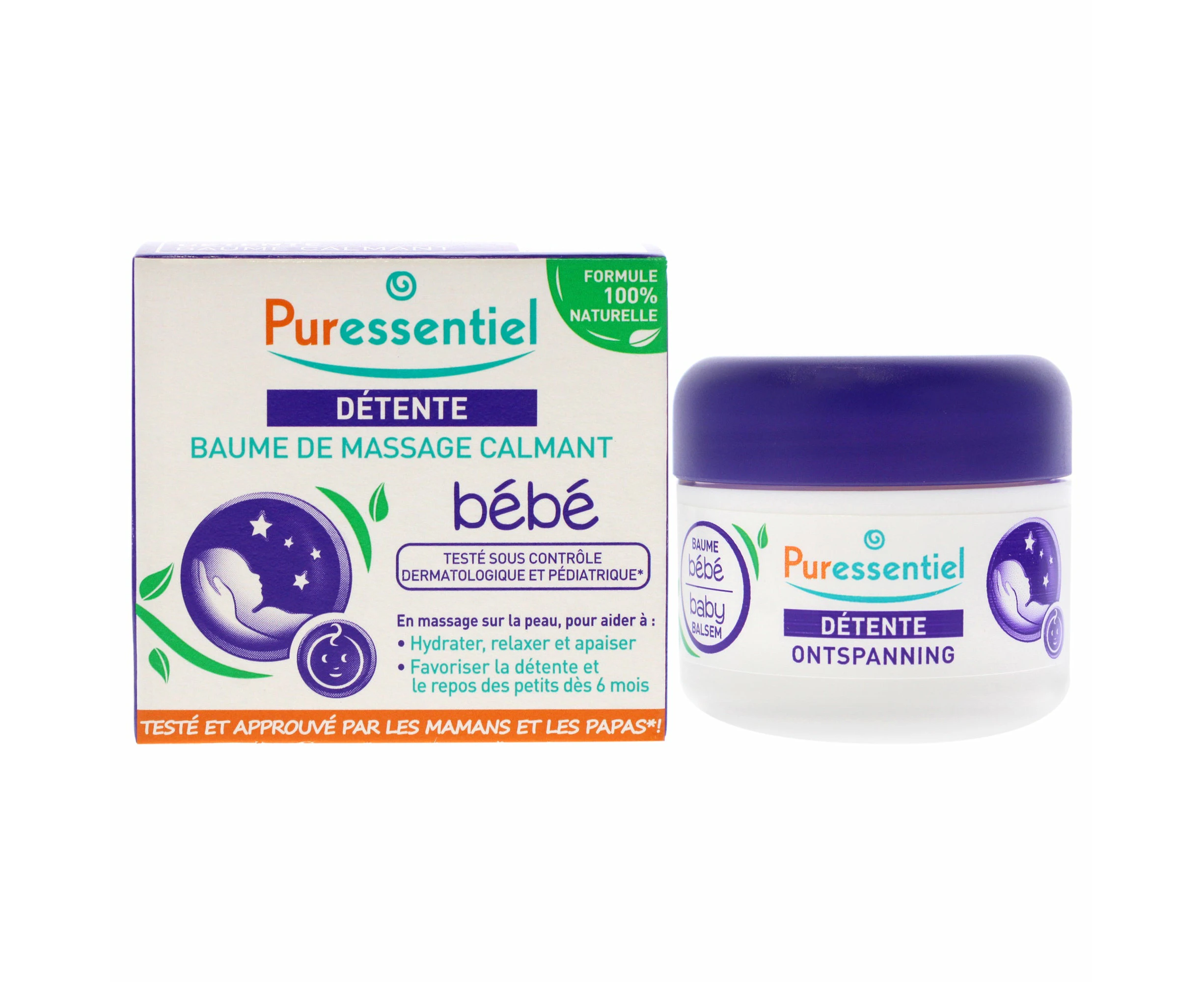 Rest and Relax Soothing Massage Balm Baby by Puressentiel for Kids - 1.01 oz Balm