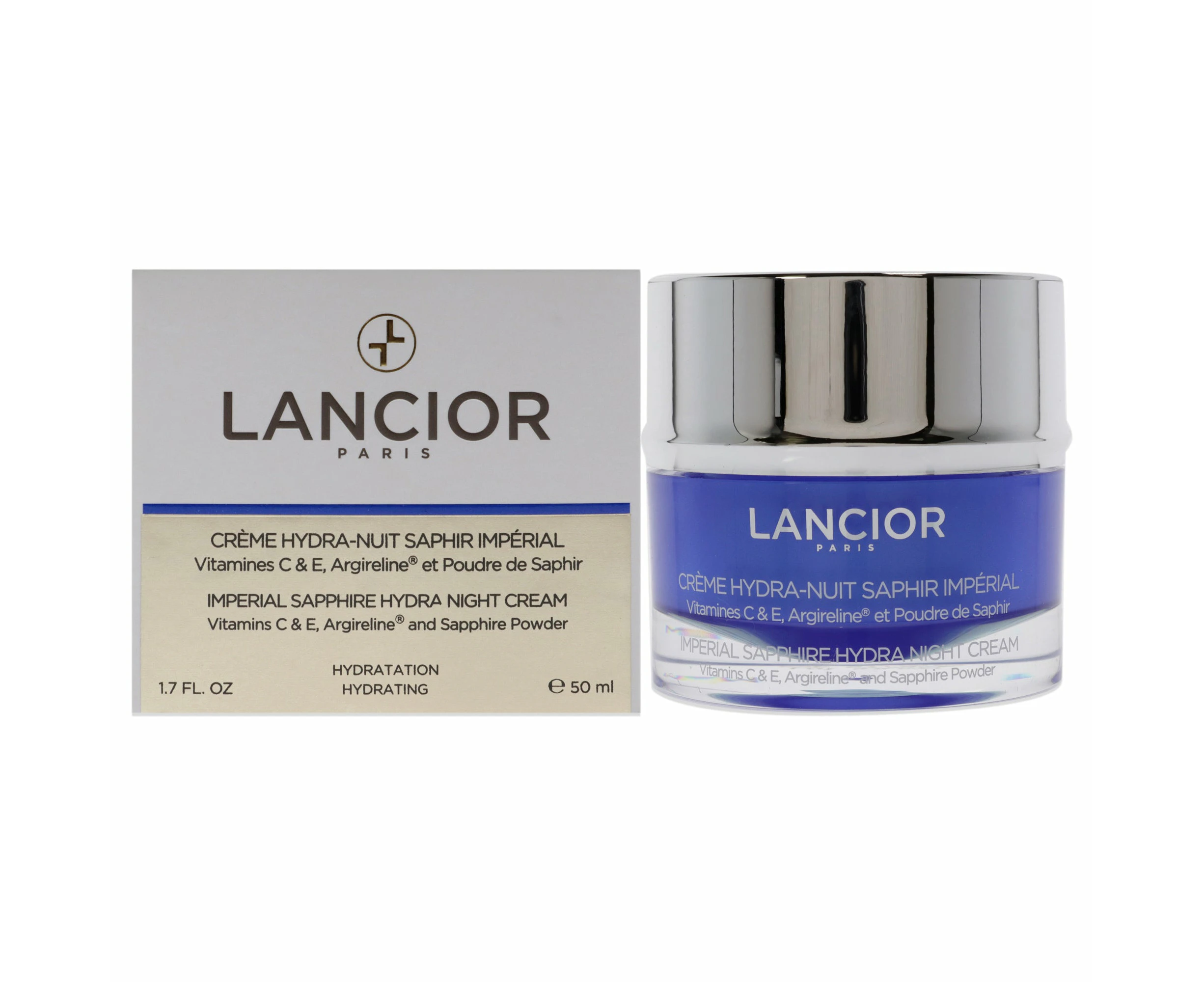 Lancior Imperial Sapphire Hydra Night Cream For Unisex 1.7 oz Cream Variant Size Value 1.7 oz