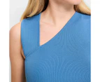 Sleeveless Asymetrical Crepe Knit Top - Preview