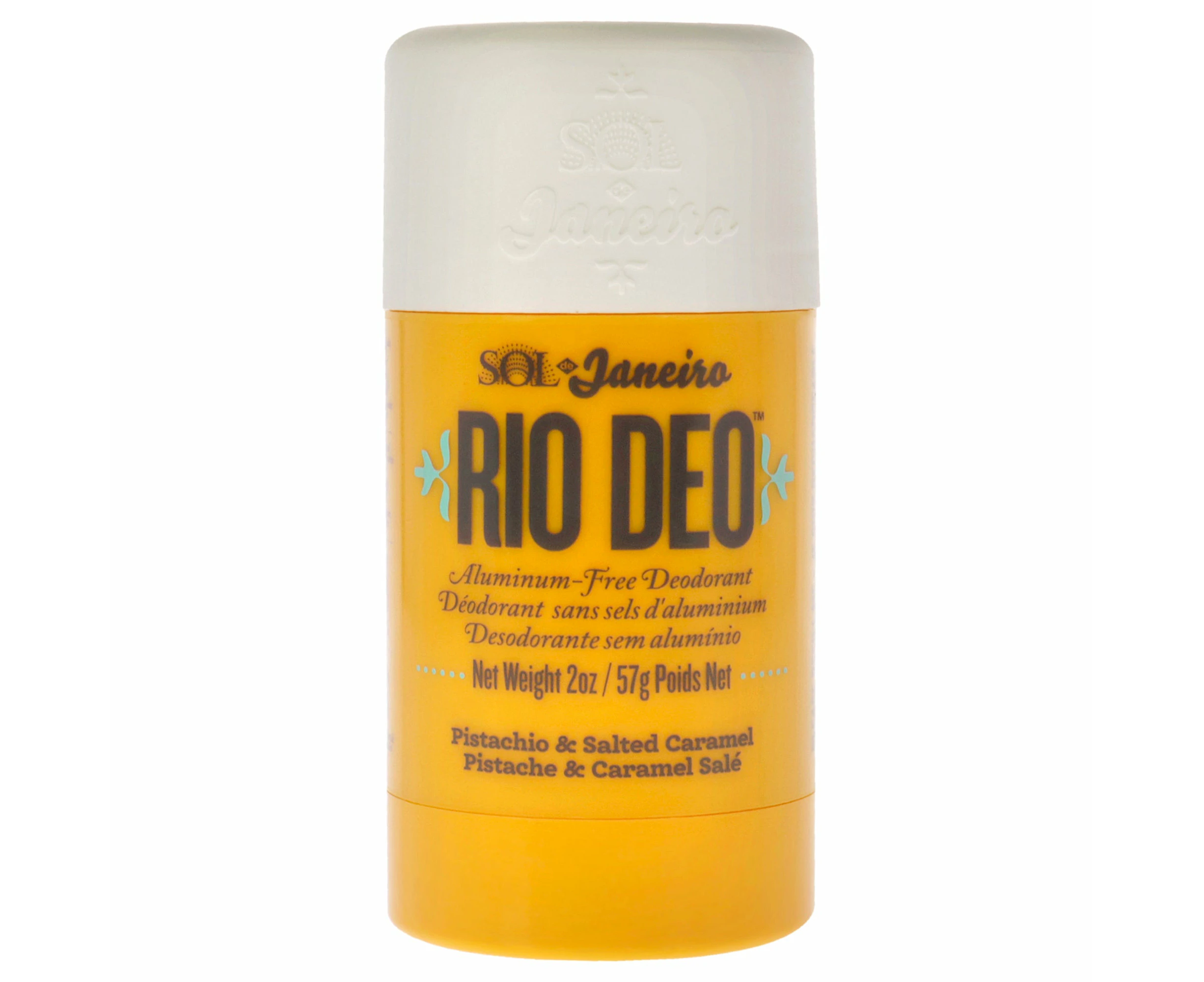 Rio Deo Aluminum-Free Deodorant - 62 Pistachio and Salted Caramel by Sol de Janeiro for Unisex - 2 oz Deodorant Stick