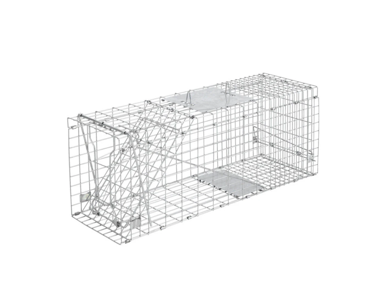 Animal Trap Cage Folding Humane Live Safe Catch Possum 66x23x26cm