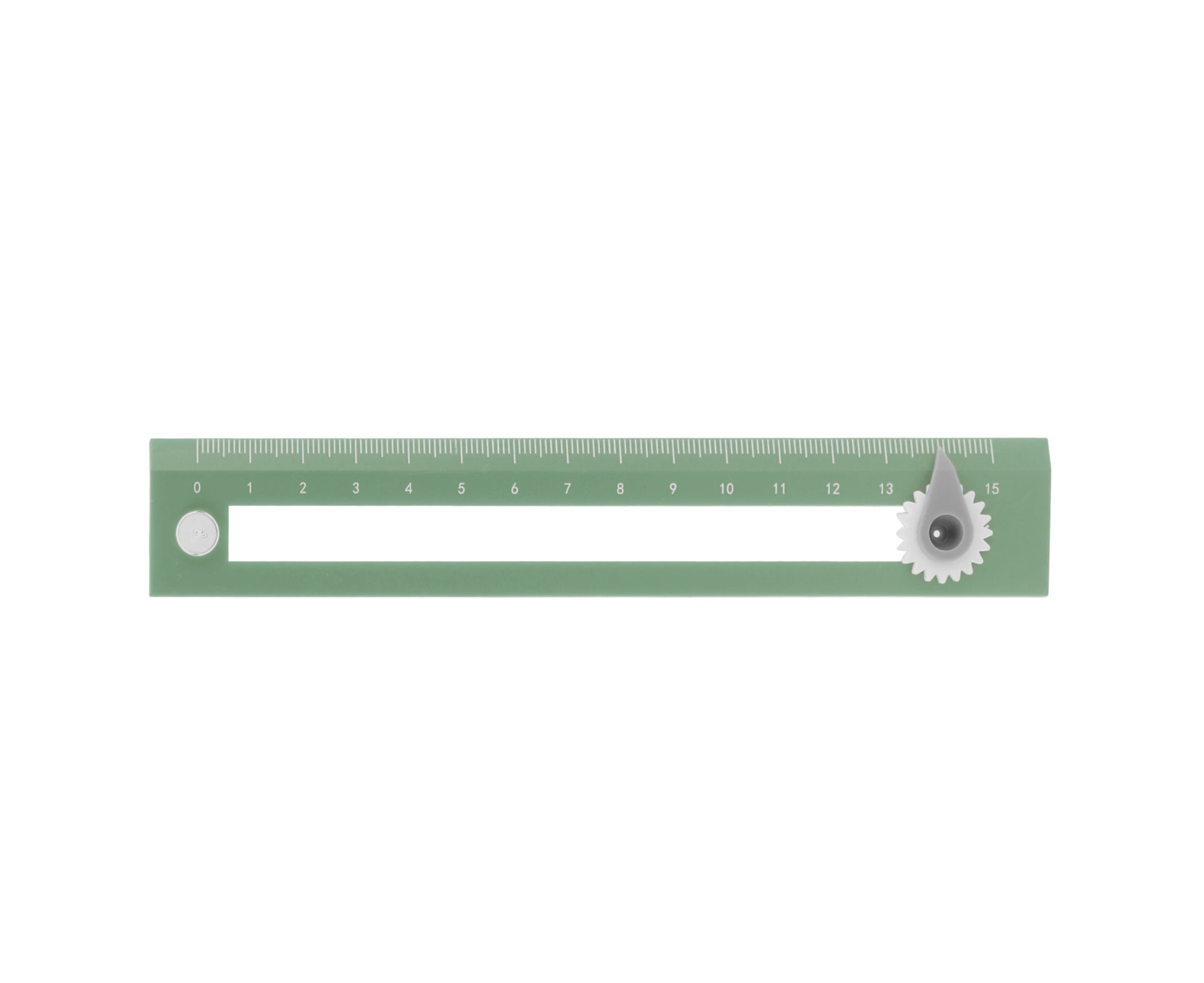 Compass Ruler Two in One High Accurate Student Drawing Compass Straightedge Learning ToolGreen