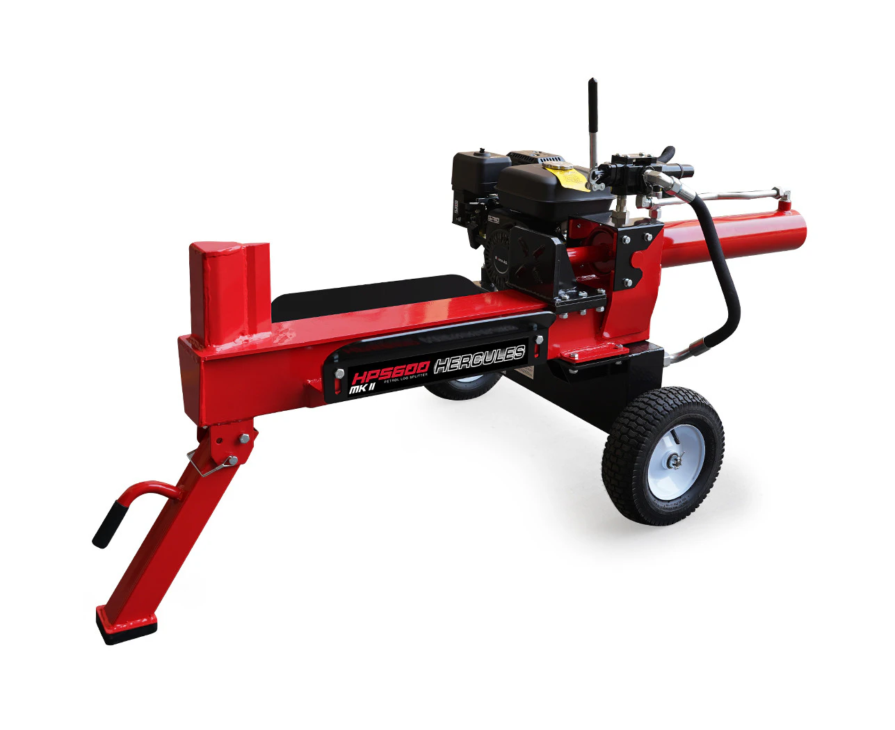 Baumr-AG 20 Tonne Hydraulic Petrol Log Splitter 8HP Towed Wood Firewood Cutter - HPS600