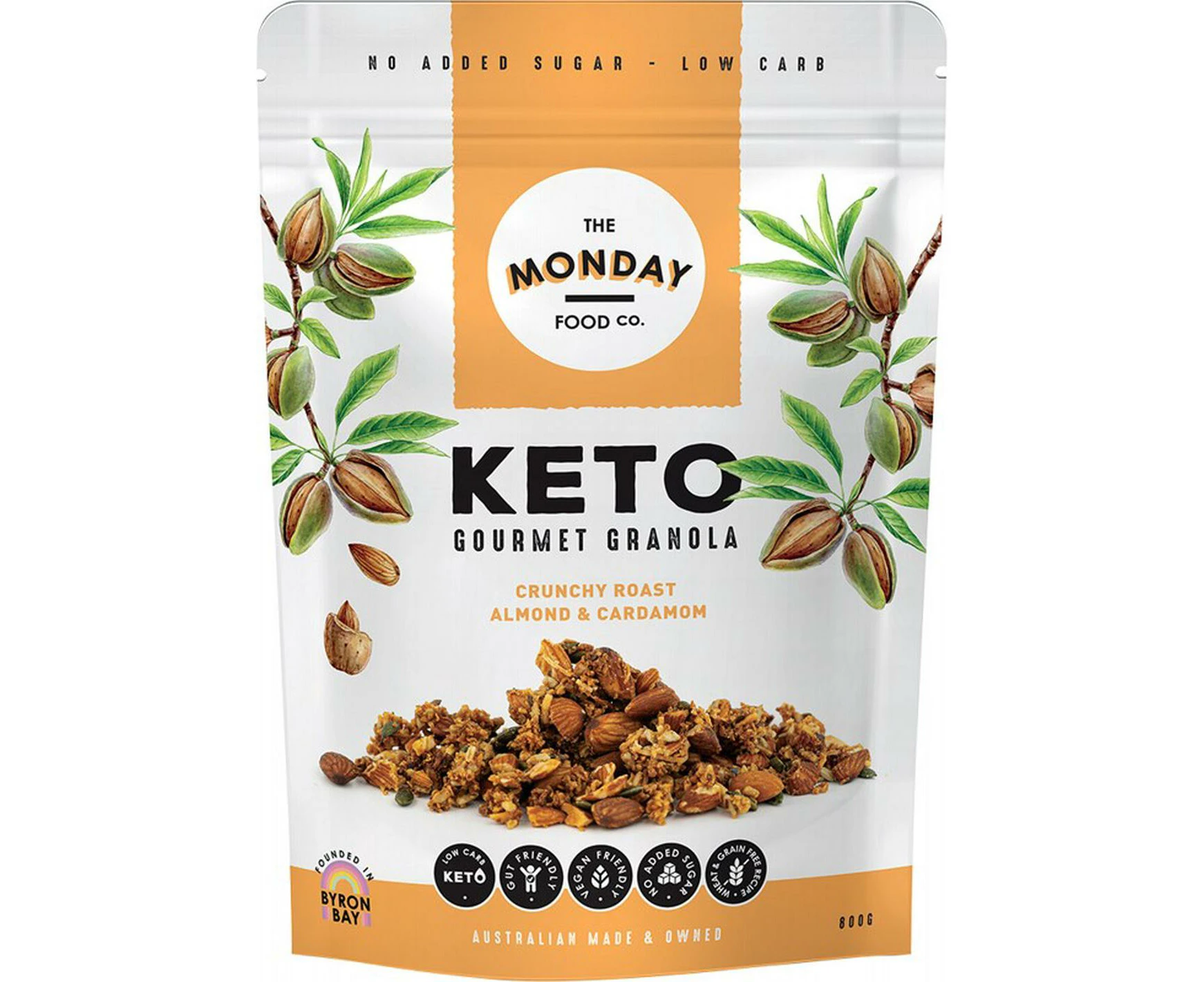 Keto Gourmet Granola (Crunchy Roast Almond & Cardamom) - 800g