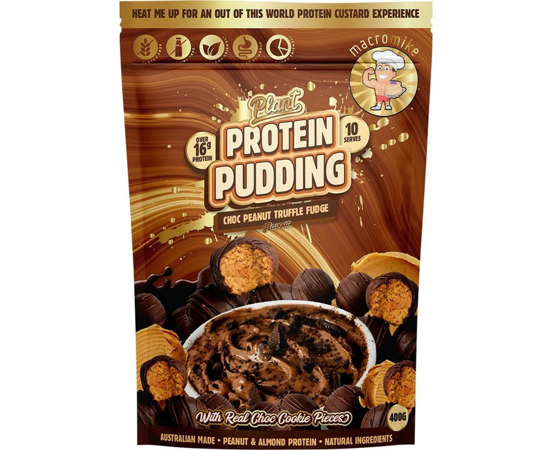 Plant Protein Pudding (Choc Peanut Truffle Fudge) - 400g