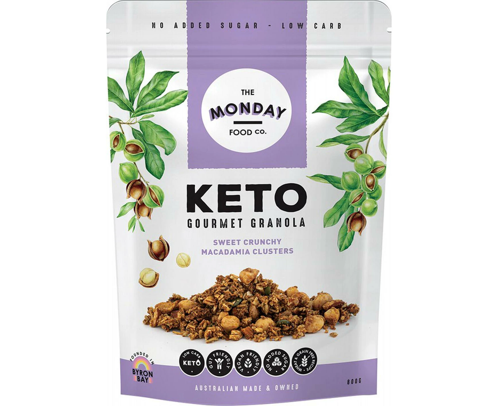 Keto Gourmet Granola (Sweet Crunchy Macadamia Clusters) - 800g