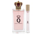 Dolce and Gabbana Q For Women 2 Pc Gift Set 3.3oz EDP Spray, 0.33oz EDP Spray