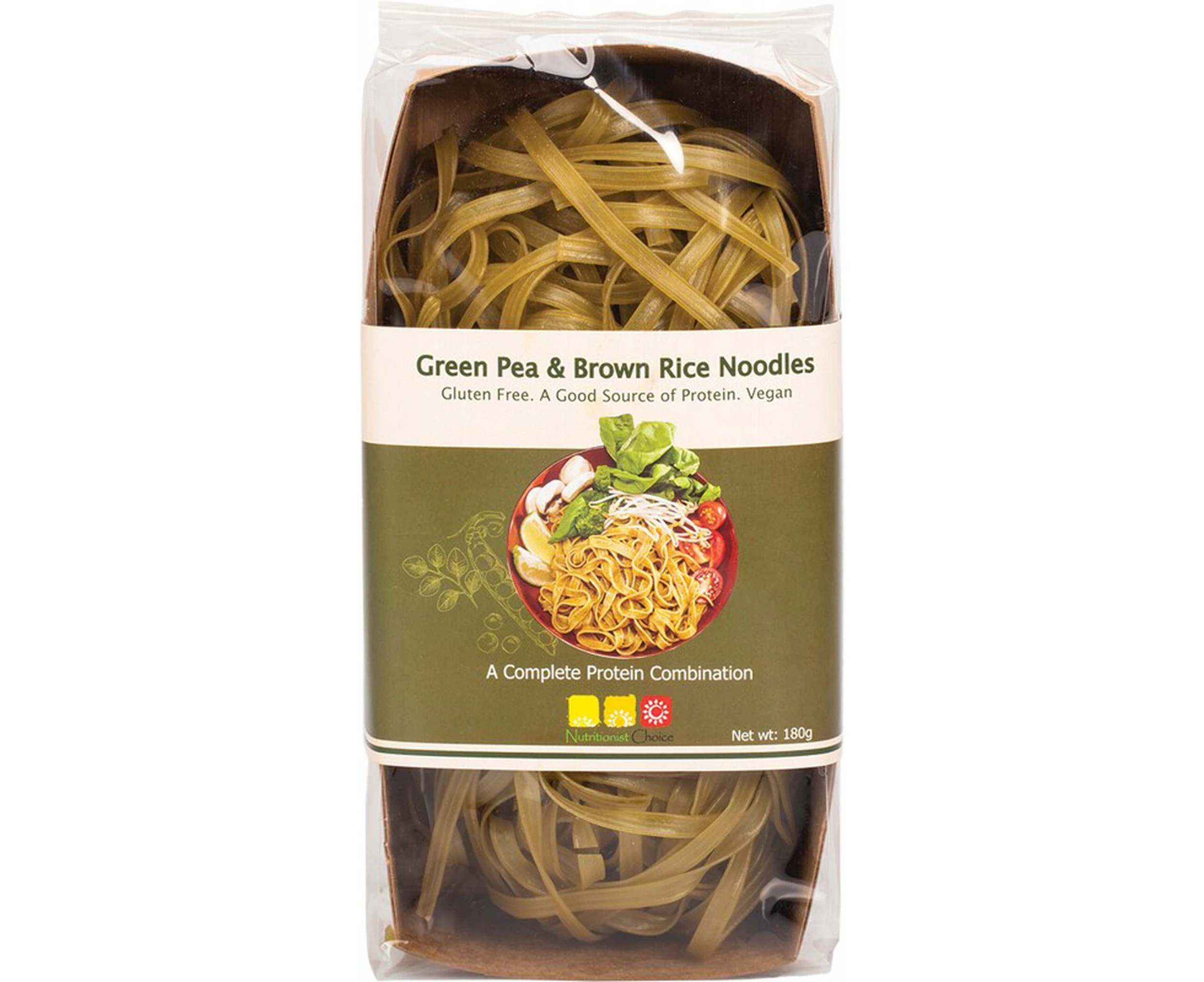 Rice Noodles (Green Pea & Brown Rice) - 180g