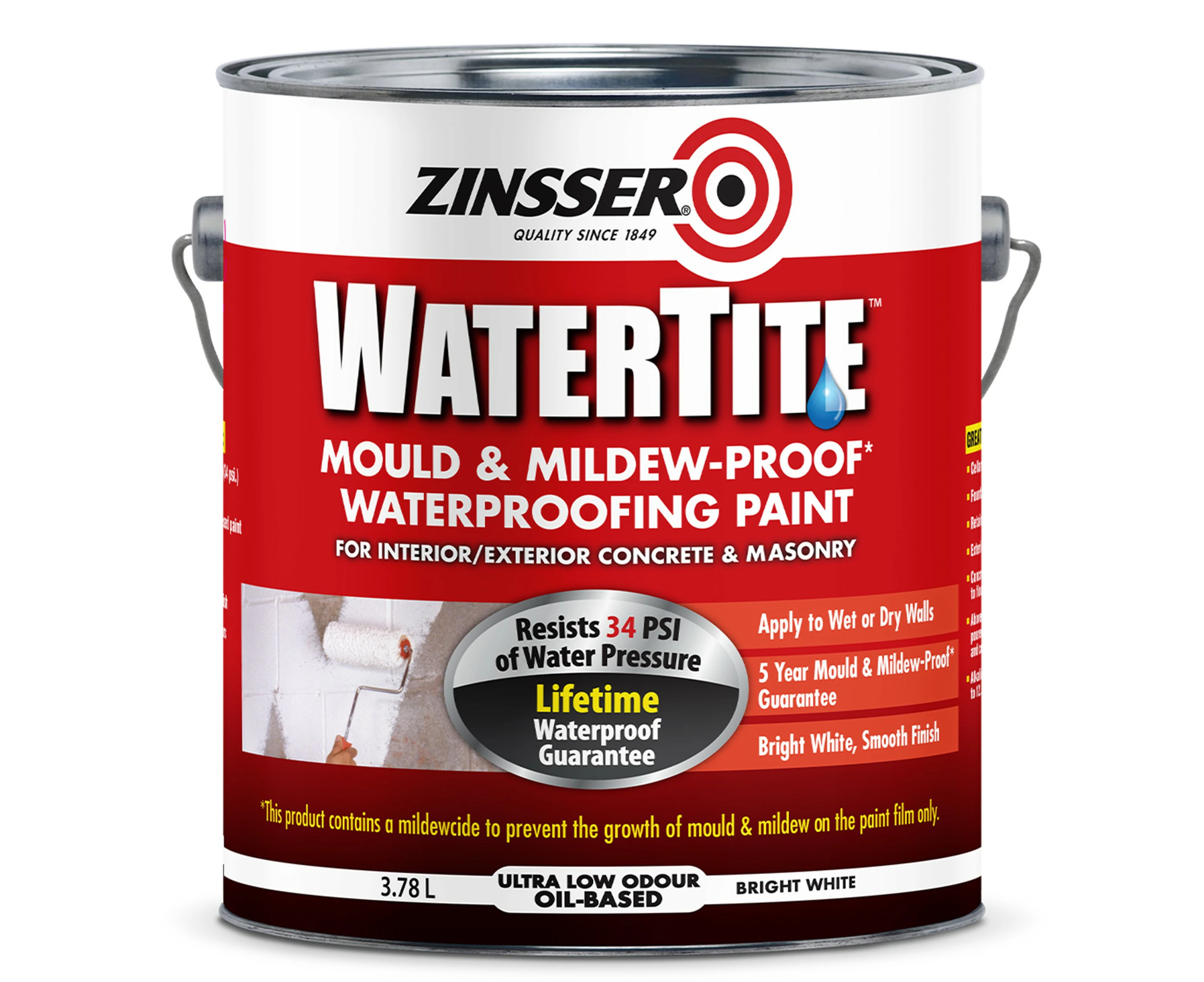 Zinsser Watertite Waterproofing Paint 3.78L