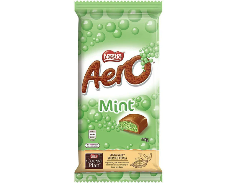 Nestle Aero Mint Chocolate Block 118g