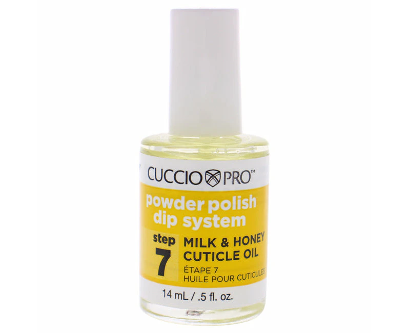 Pro Powder Polish Dip System Milk and Honey Cuticle Oil - Step 7 by Cuccio Colour for Women - 0.5 oz Nail Polish