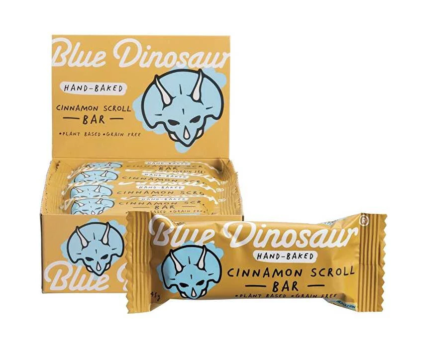 Blue Dinosaur HandBaked Bar Cinnamon Scroll 12x45g