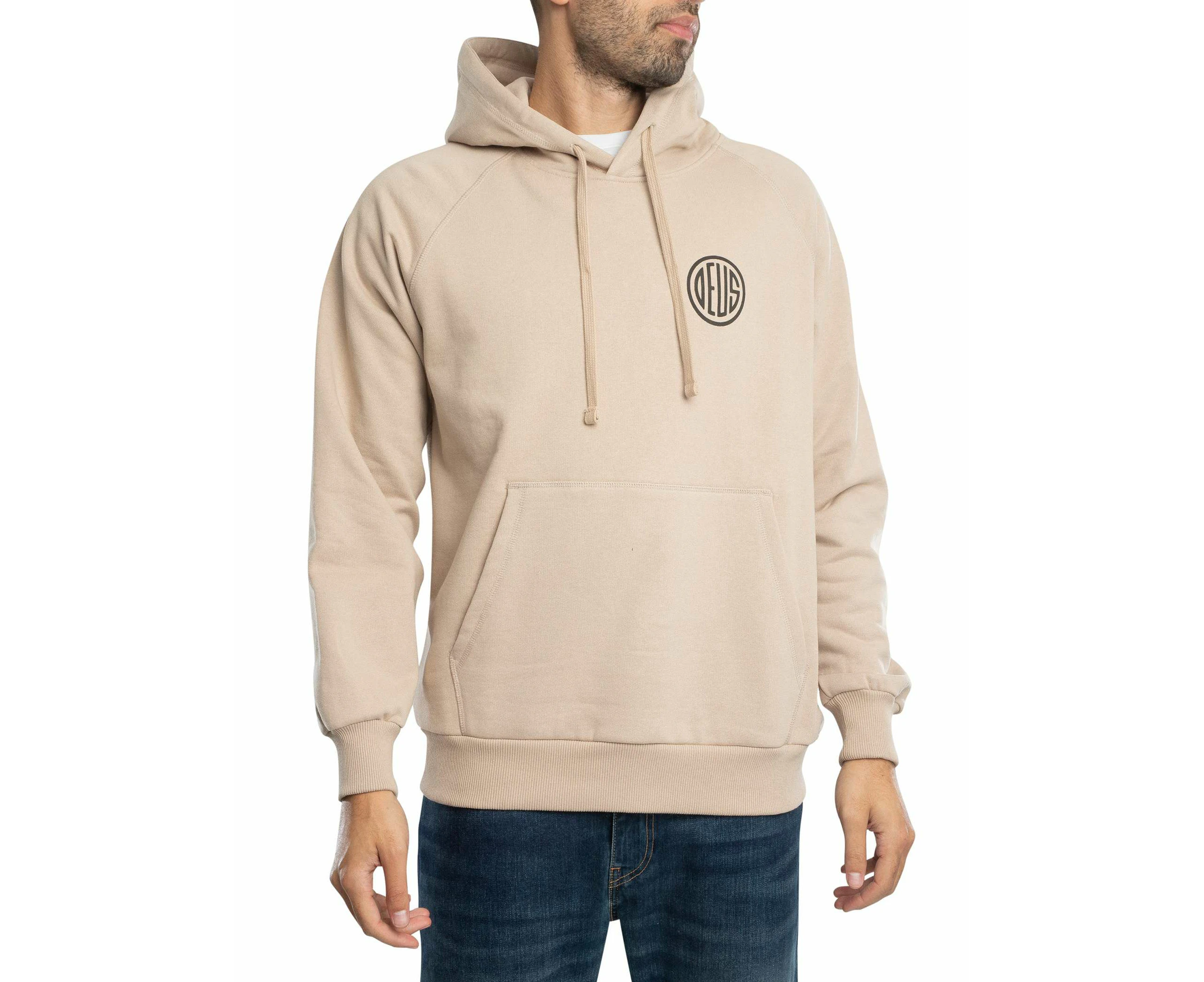 Deus Ex Machina Men's Pill Logo Pullover Hoodie - Beige