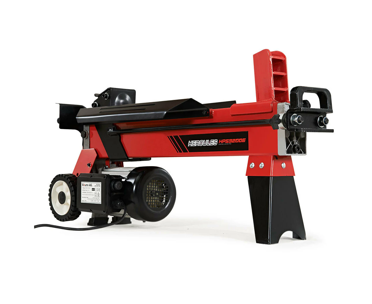 Baumr-AG 9 Ton Electric Log Splitter 9T Wood Cutter Hydraulic Fire Wood Block Axe Small Machine