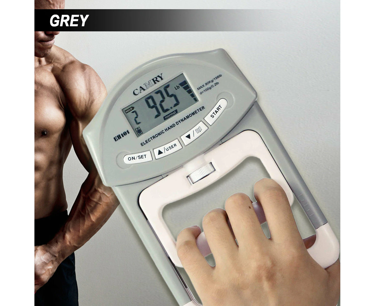 Digital Dynamometer Hand Grip Strength Muscle Tester Electronic Power Measure