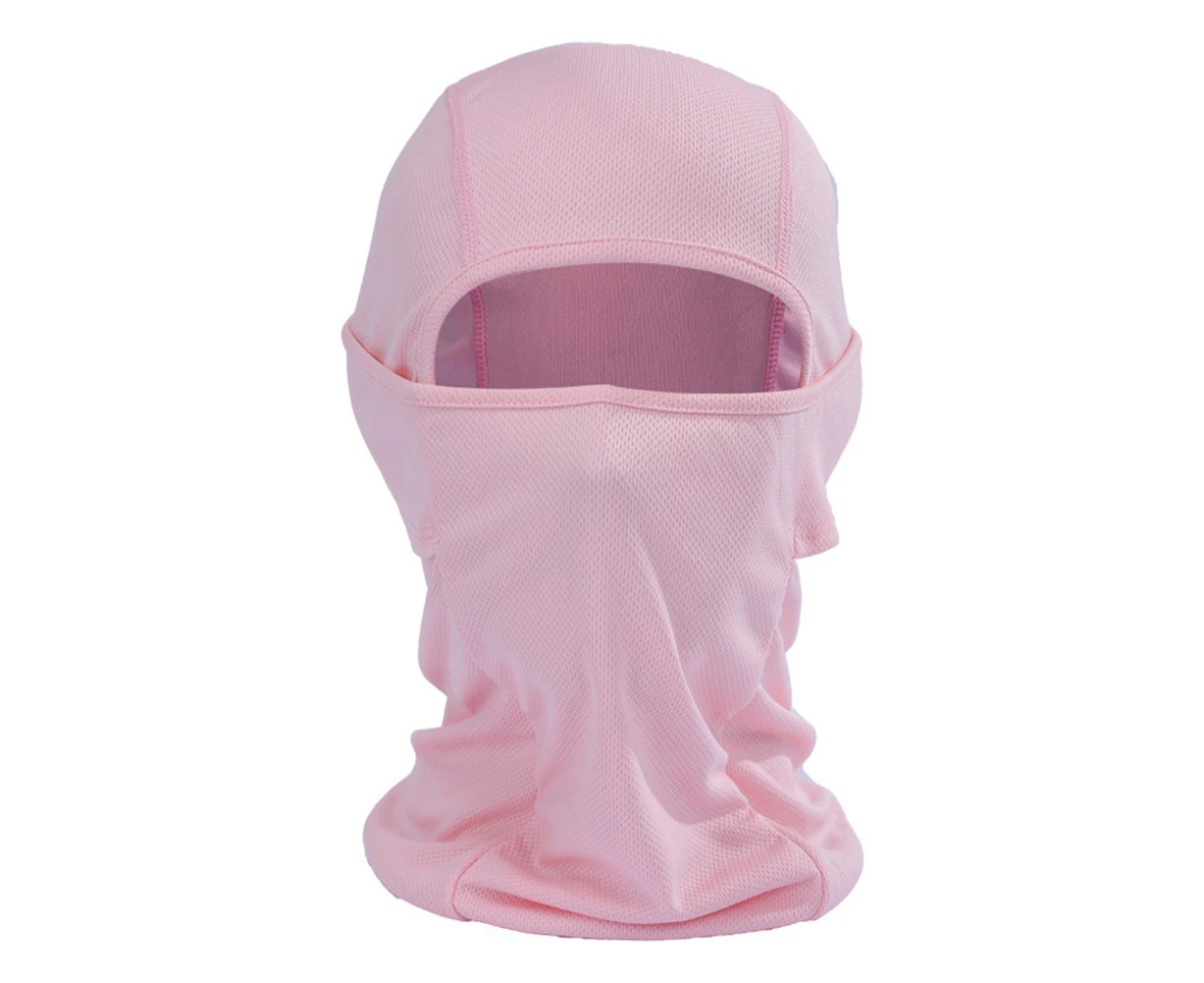 1/2Pcs Winter Cycling Skiing Neck Balaclava Cover Face Head Warmer Scarf Hat-Pink