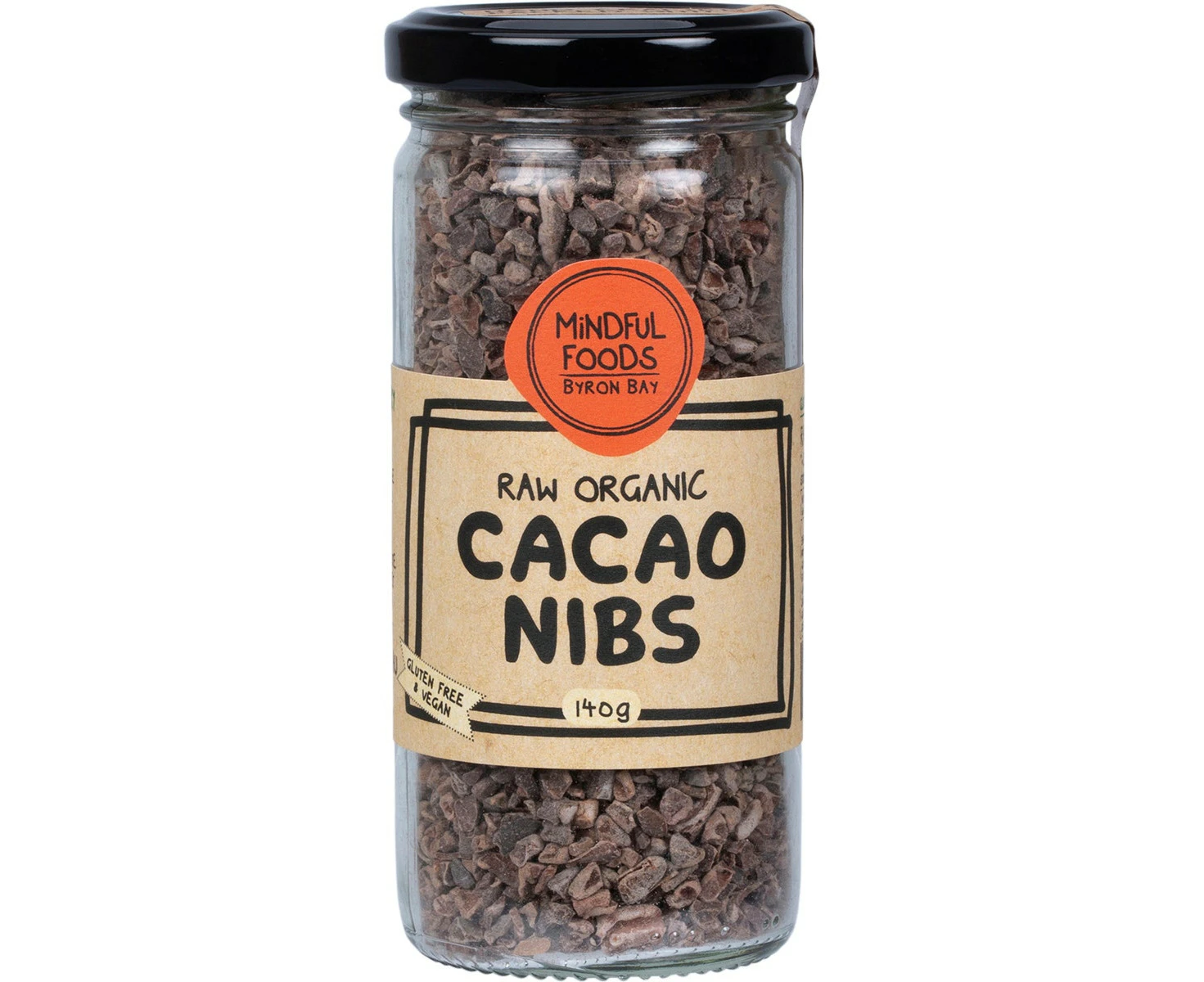 MINDFUL FOODS Cacao Nibs Raw Organic 140g