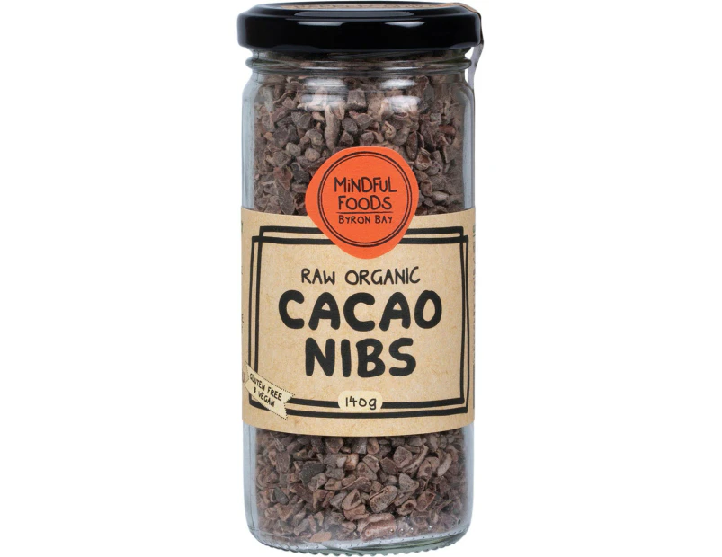 MINDFUL FOODS Cacao Nibs Raw Organic 140g