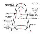 Portable Pop Up Outdoor Camping Shower Tent Toilet Privacy Change Room Green