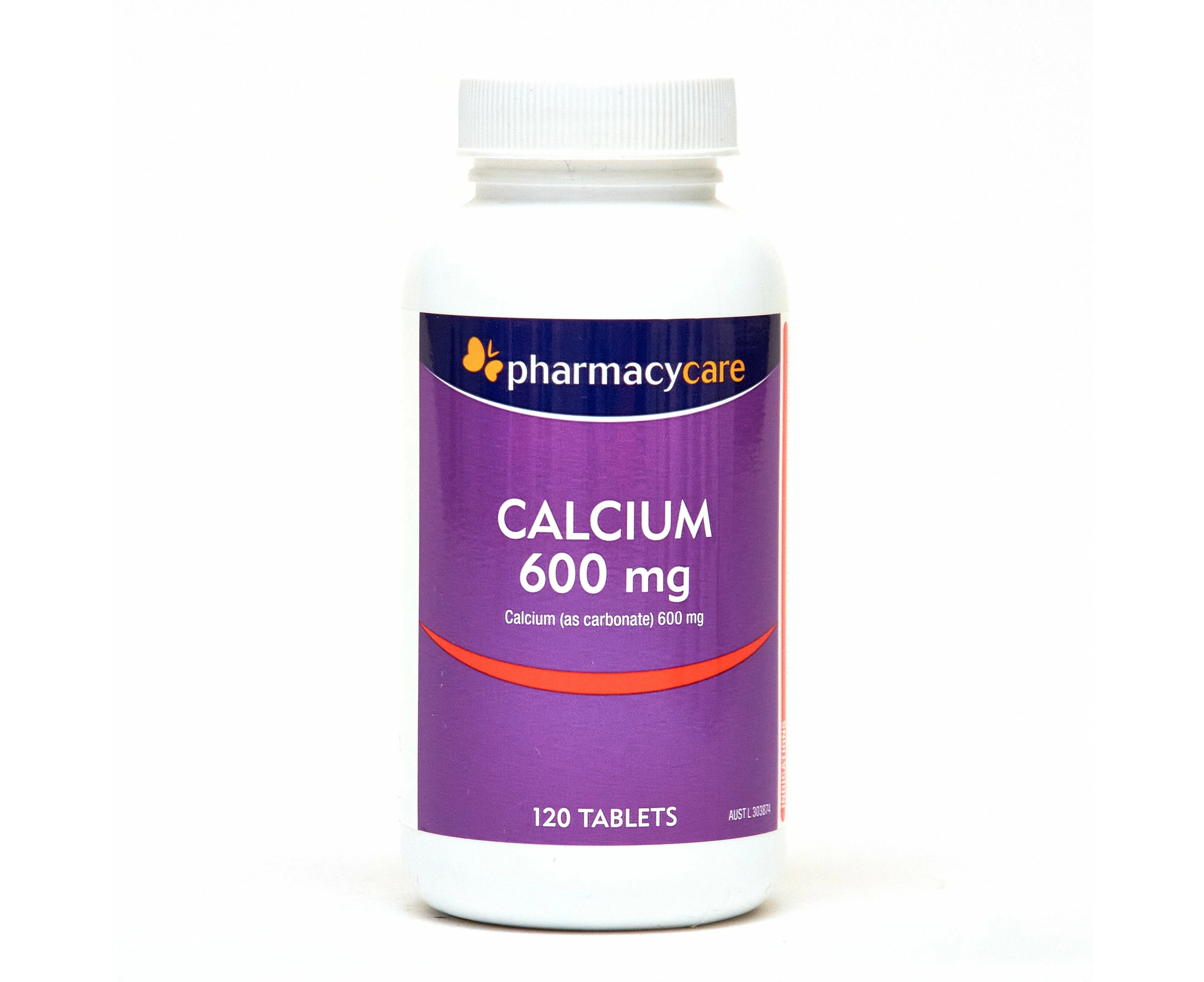 Pharmacy Care Calcium 600mg 120 Tablets