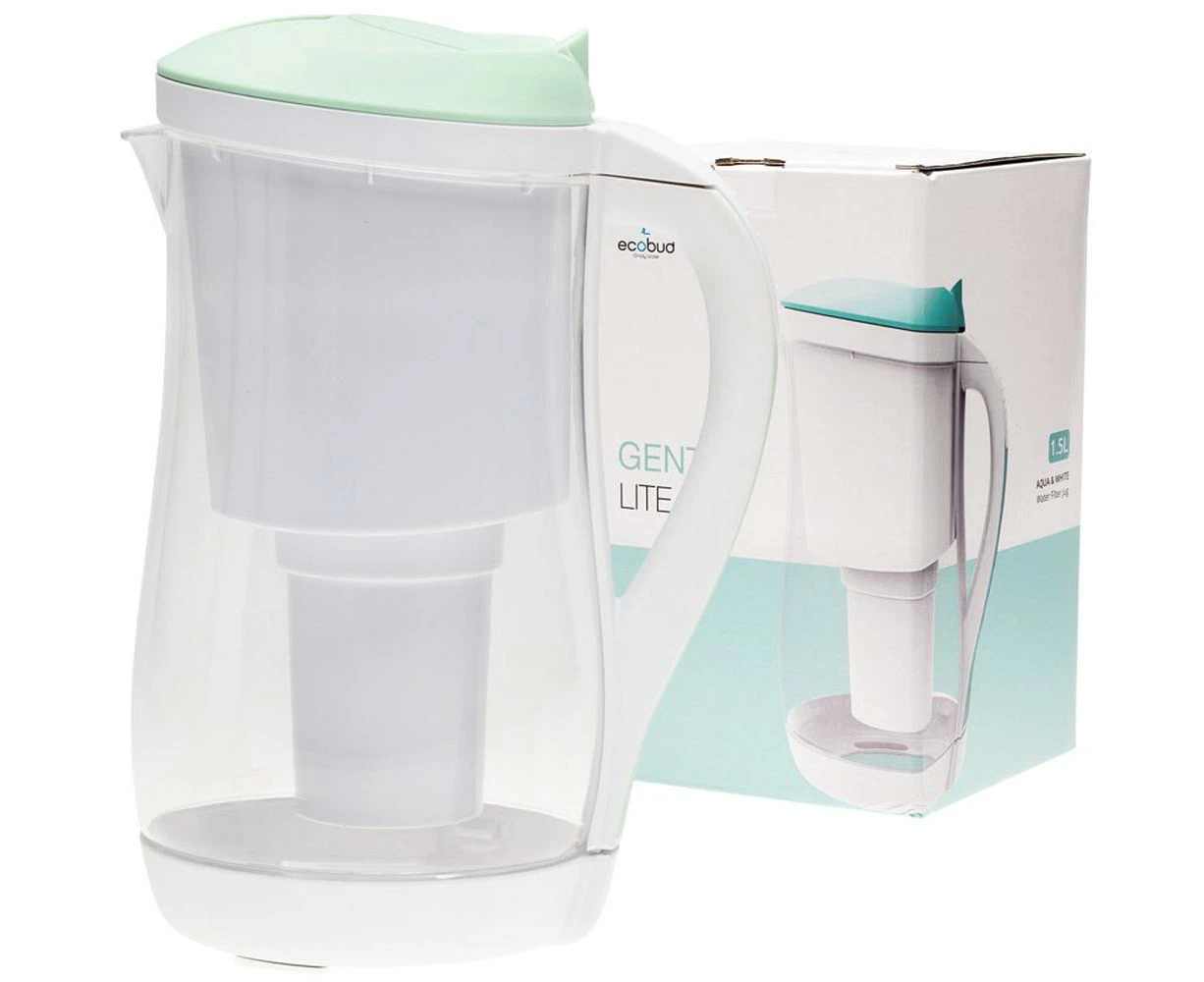 Gentoo Plastic Water Filter Jug (Aqua & White) - 1.5L