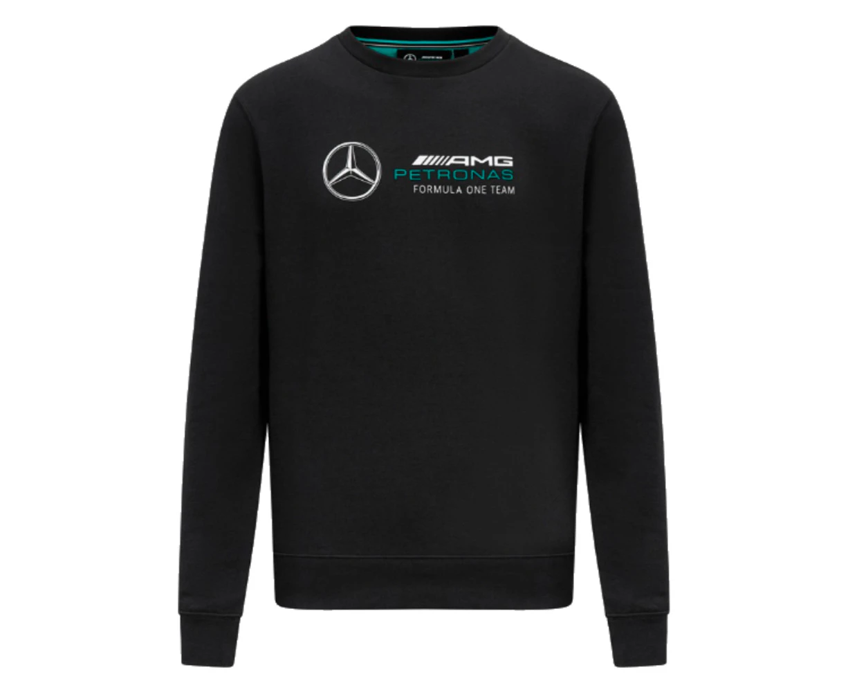 2023 Mercedes Mens Logo Crew Sweat (Black)