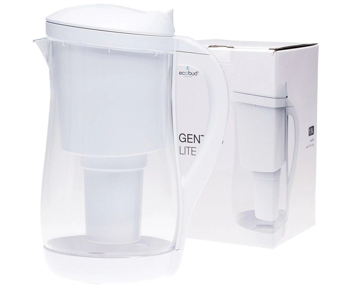 Gentoo Plastic Water Filter Jug (White) - 1.5L