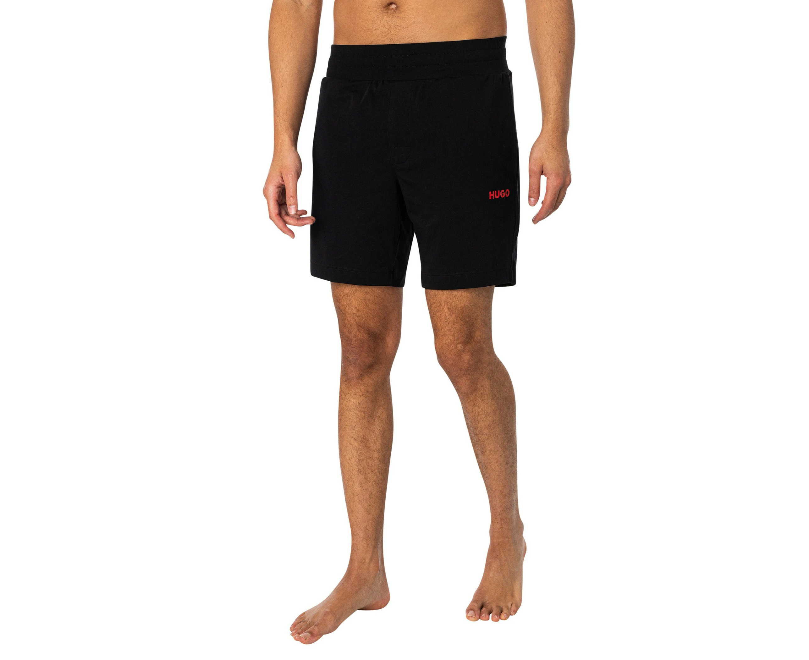 HUGO Men's Lounge Linked Sweat Shorts - Black