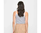 Target European Linen Pull On Mini Skirt