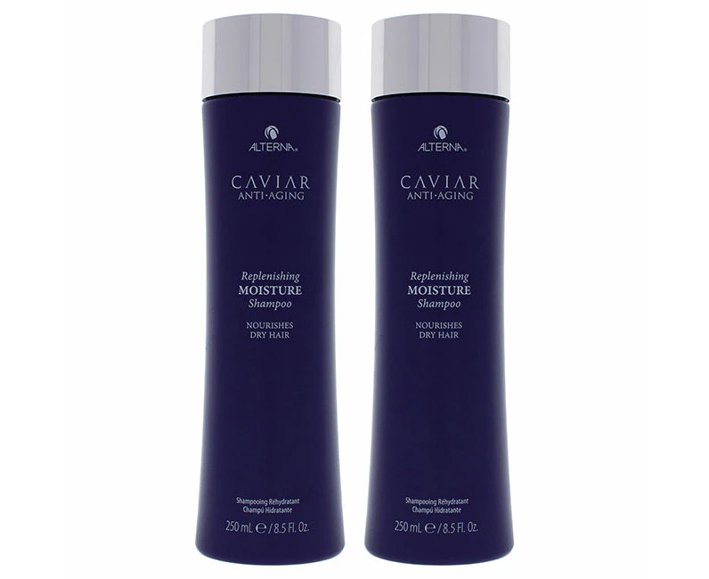 Caviar Anti Aging Replenishing Moisture Shampoo by Alterna for Unisex - 8.5 oz Shampoo - Pack of 2