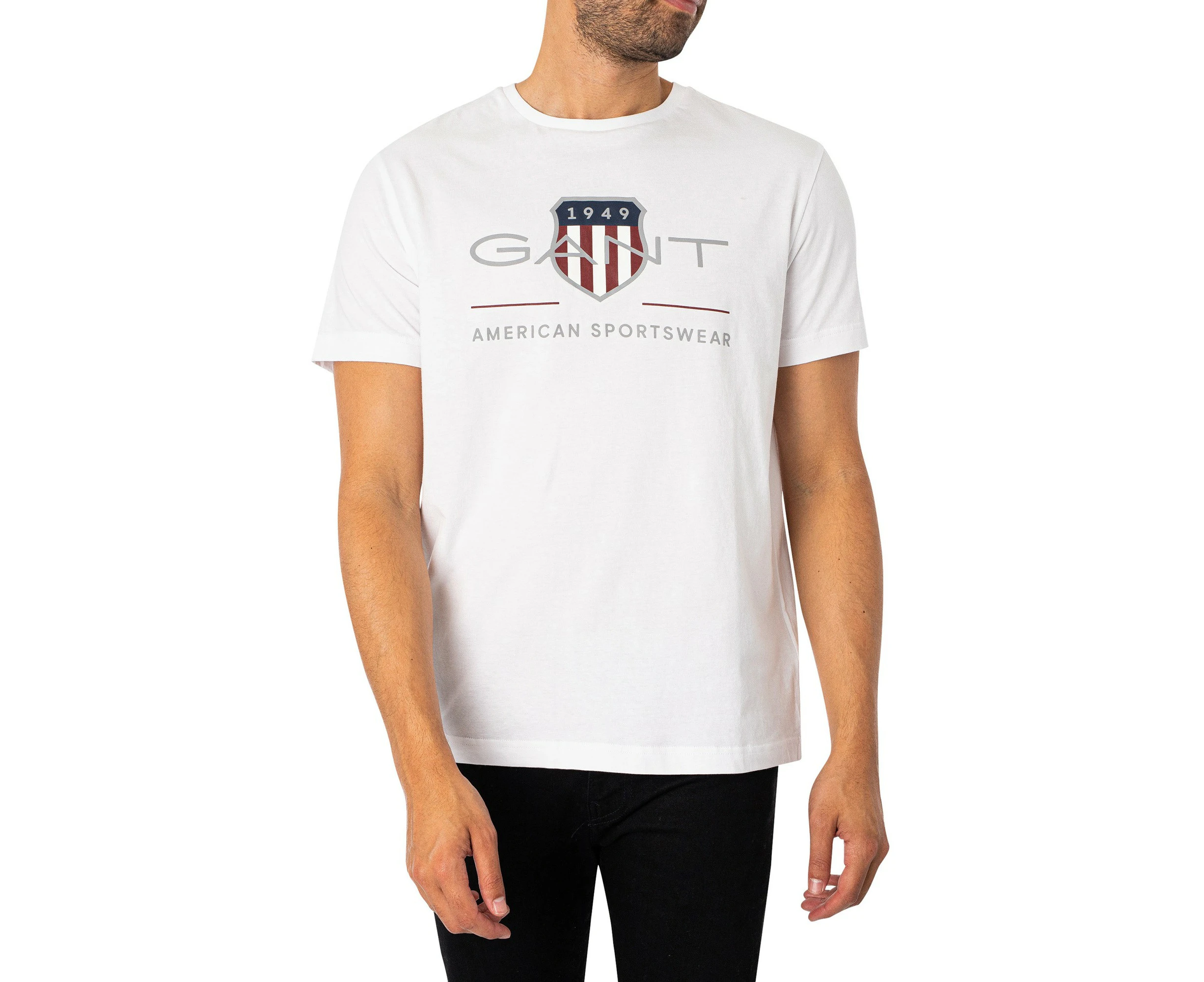 GANT Men's Archive Shield T-Shirt - White