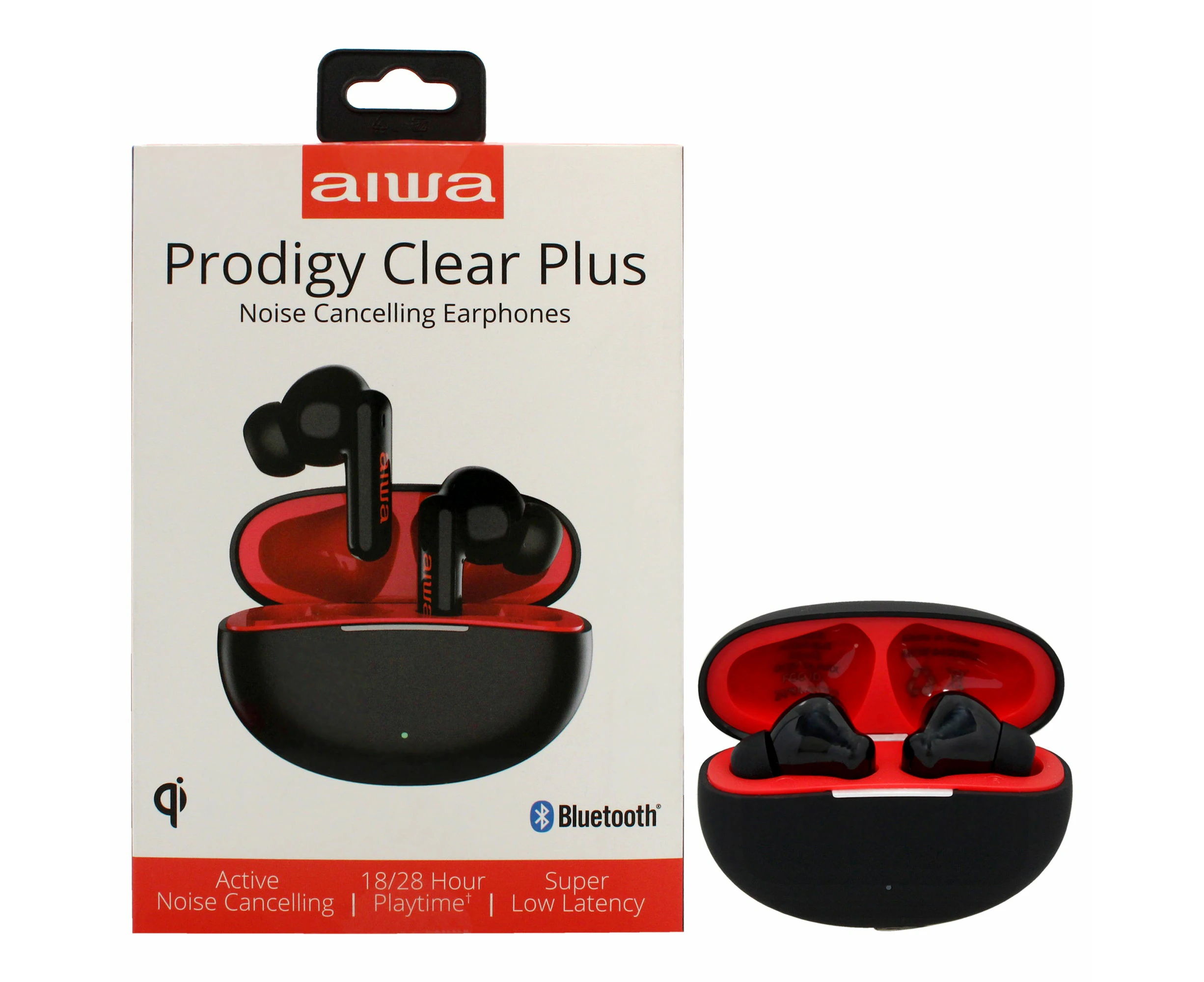 Aiwa Audio Prodigy Clear Plus Noise Cancelling Earphones - Black by Aiwa for Unisex - 1 Pc Earphones