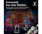 CarolCraft Animated Christmas Seesaw Lighted Xmas Decoration with Motions Outdoor