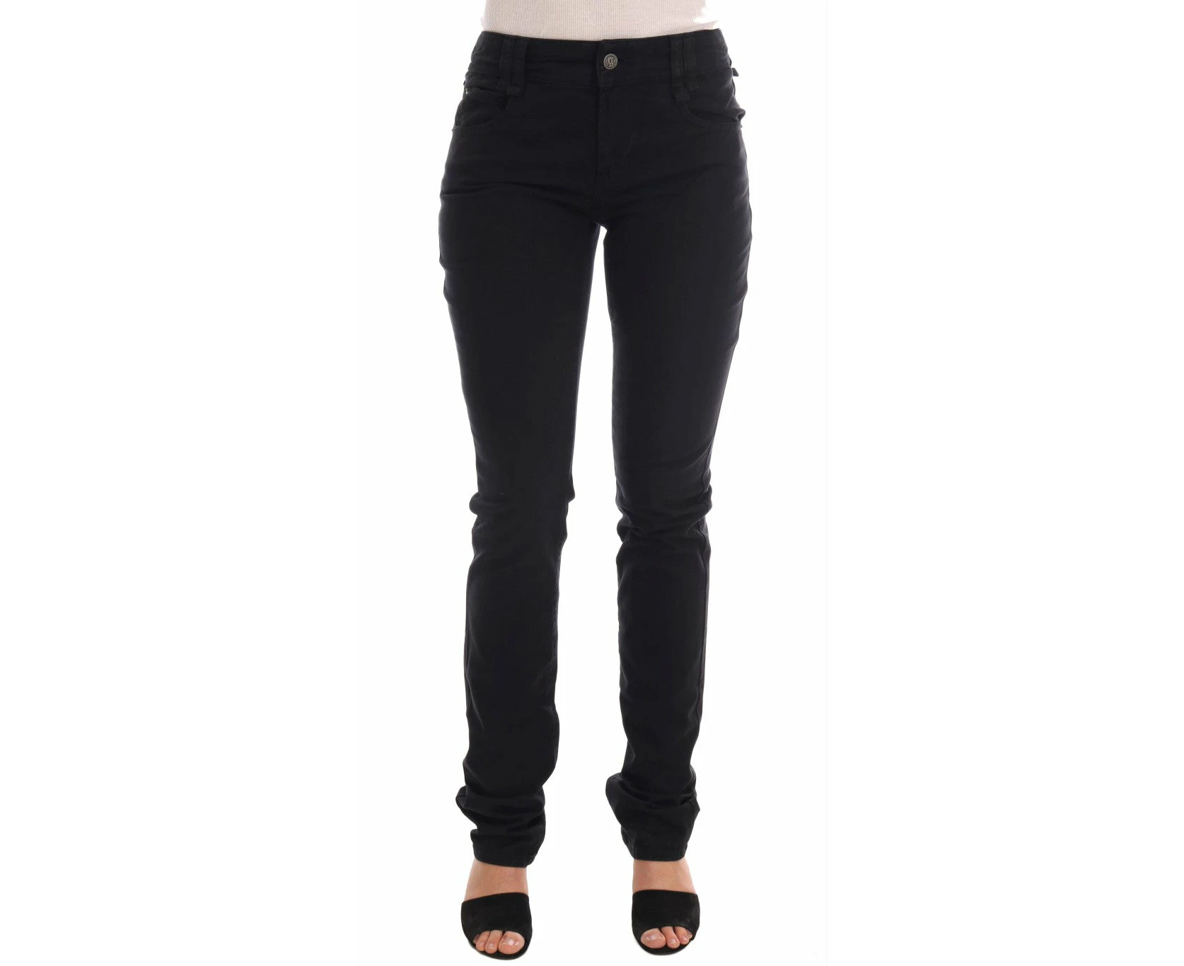 Gorgeous  Cotton Denim Regular Fit Jeans - Black