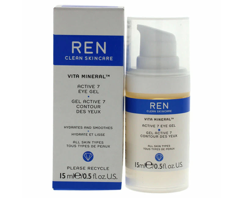 REN Vita Mineral Active 7 Eye Gel by REN for Unisex - 0.5 oz Eye Gel