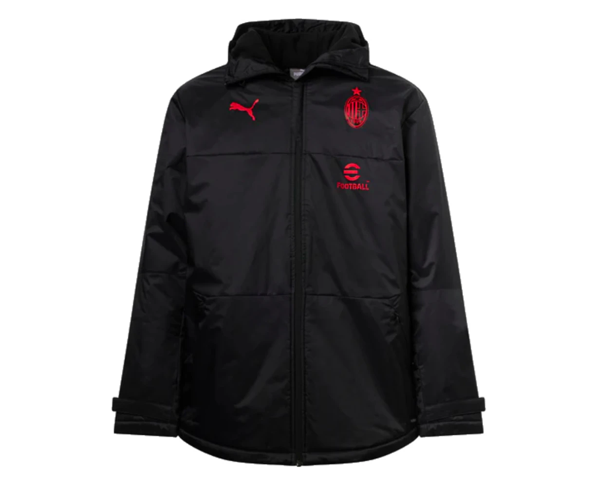 2023-2024 AC Milan Winter Jacket (Black)