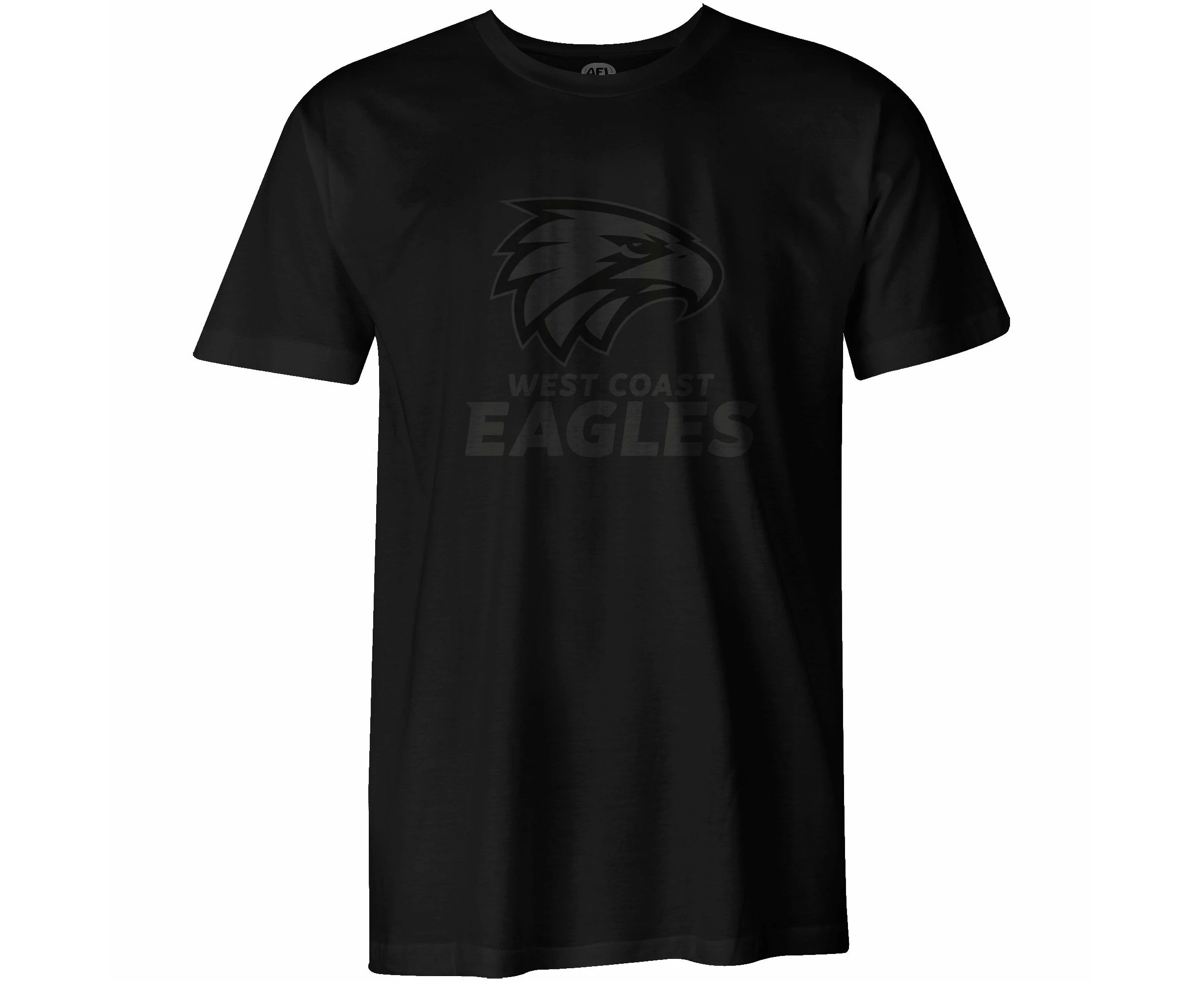 West Coast Eagles AFL Footy Mens Stealth Black Tee