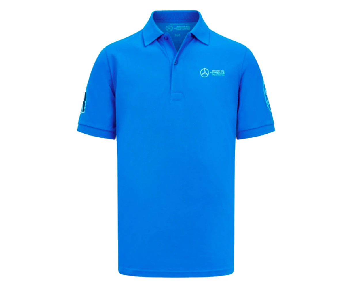 2023 Mercedes George Russell Polo Shirt (Blue)