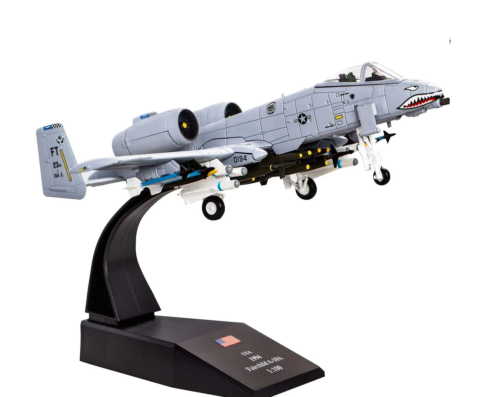 Diecast Military Aircraft 1/100 Scale A-10 Thunderbolt Ii Warthog